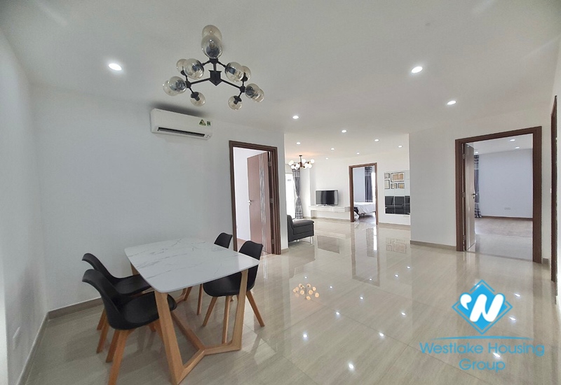 A brand new and semi-furnished 3 bedroom apartment for rent in Ciputra